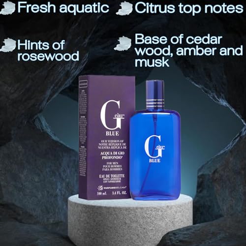 PB ParfumsBelcam G Eau Blue, Eau de Toilette Spray, Our version of a Designer. 3.4 Fl.Oz.