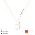 Zeffy Gold Cross Necklaces for Women, Dainty Gold Necklace 14K Gold Plated Cross Pendant Necklace Simple Gold Cross Necklace Trendy Gold Jewelry for Women Gifts