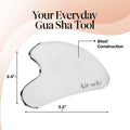 Kitsch Stainless Steel Gua Sha Facial Tools, Lymphatic Drainage Massager for Face, Chin & Jawline Sculpting, Body Guasha Tool for Muscle Tension, Skin Care Gift for Mom Women, Valentines Gift for Her