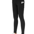 THE GYM PEOPLE Pantalon de yoga épais taille haute avec poches, leggings de yoga pour le contrôle du ventre, pour femme (grand, noir)