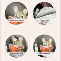 2 Stickers Mouse Reading Book in Wall 3D Sticker Decal Funny 2 Pack by Lumiere Tech