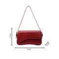 Shoulder Bag for women Y2K Crossbody Vegan Leather Purse Straps Retro Clutch Hobo Hadbags with 2 Removable (A-red)