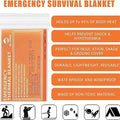 QIO CHUANG Couvertures thermiques d'urgence en Mylar - Kit de survie pour couverture de camping (lot de 4). Parfait pour l'extérieur, la randonnée, la survie, le sac d'évacuation, les marathons ou les premiers secours 1