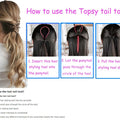 Herramienta para hacer cola de caballo Vrose Flosi Topsy Tail: herramienta para hacer cola de caballo, lazo para trenza francesa y regalo de peinado para mujeres que lo tienen todo