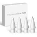 Replacement Tips for Apple Pencil 2nd Gen/1st Gen/USB-C/Apple Pencil Pro,No Wear Out Apple Pencil Tips,Metal Pencil Nibs for Precise Control-Pen Like 0.78mm Longer Tips for iPad Pencil-(4 Pack)