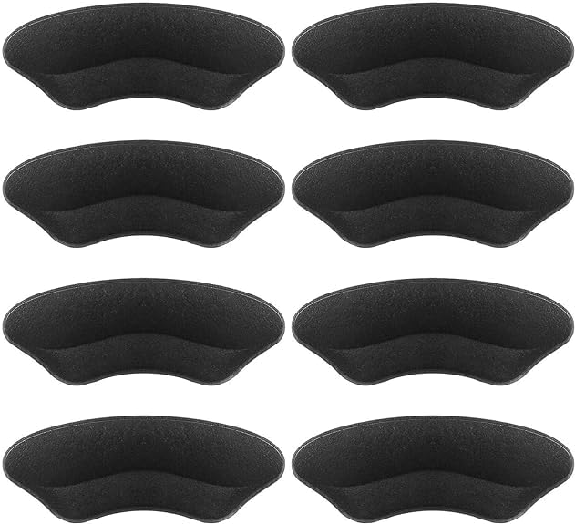 Heel Grips Liner, Cushions Heel Pads Insert Prevent Too Big, Slipping, Blisters, Filler for Loose Shoe Fit ((Black))