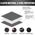 Laptom Pro [Upgrade] Windshield Snow Cover, Extra Large & 3-Layer Thick Fits Any Car Truck SUV Van, Straps & Magnets Double Fixed Design Windproof Outdoor Car Window Snow Covers, Keeps Ice & Snow Off