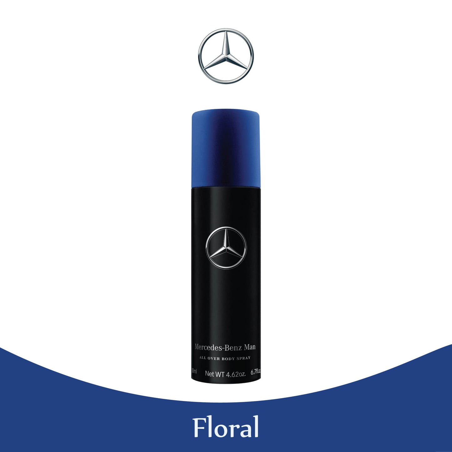 Mercedes-Benz Man - Original Elegant Fragrance Formula For Him - Lightweight Yet Aromatic Men’s Body Spray With Fruity, Sensual Musky Notes - Extra Strength, Day To Night Scent Payoff - 6.7 oz