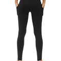 THE GYM PEOPLE Pantalon de yoga épais taille haute avec poches, leggings de yoga pour le contrôle du ventre, pour femme (grand, noir)