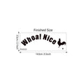 Funny Cock Toilet Stickers, Waterproof Vinyl Wall Art Sign Decor, Whoa Nice Toilet Sticker Decal, Prank Stickers, Removable Self-Adhesive Toilet Seat Quote Murals for WC Restroom Door Seat Decoration