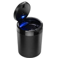 Car Ashtray with Lid and Light Smell Proof for Cup Holder Easy Clean Up Detachable Auto LED Ashtray