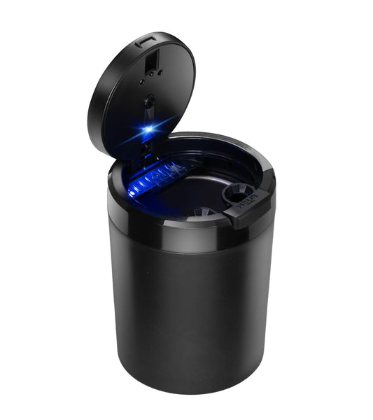 Car Ashtray with Lid and Light Smell Proof for Cup Holder Easy Clean Up Detachable Auto LED Ashtray