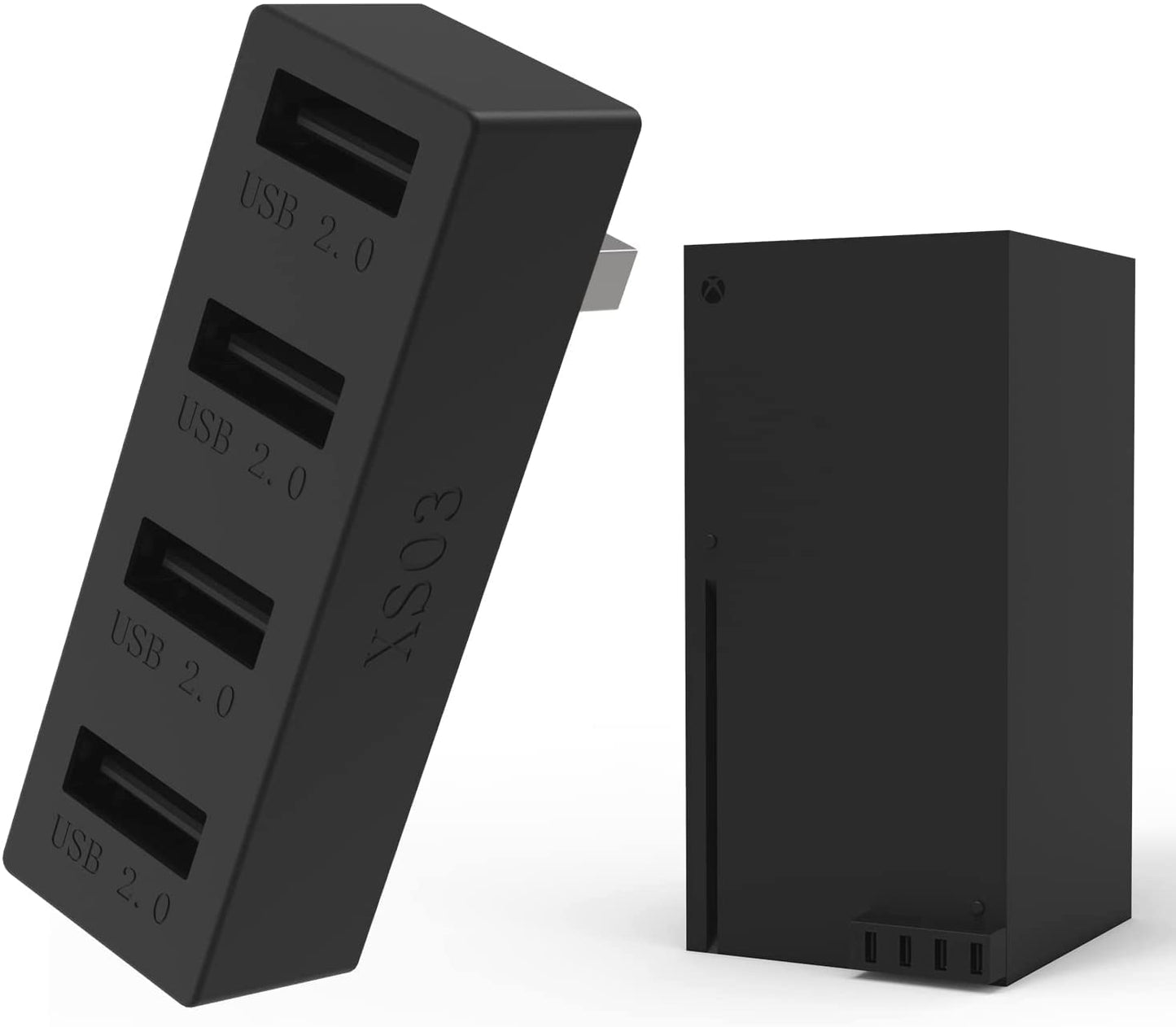 Concentrador USB 2.0 de 4 puertos para Xbox Series X/S, adaptador de expansión divisor de concentrador USB de alta velocidad compatible con la consola Xbox Series X/S