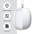 Funda protectora para auriculares AirPods Max, carcasa de TPU suave transparente antiarañazos, accesorios transparentes, funda ultra protectora para Apple AirPods Max (2024/2020), transparente