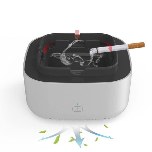 Smokeless Ashtray for Cigarettes, Multifunctional Ash Tray for Indoor Home Office (Non-Rechargeable)