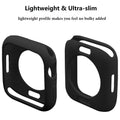 Funda ultrafina y suave de TPU a prueba de golpes Hontao para iWatch Apple Watch Series SE 6/5/4, color negro, 44 ​​mm