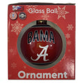 Boule de verre Alabama Crimson Tide – Édition limitée Boule de verre FOCO – Représentez la NCAA et montrez votre esprit d'équipe avec des décorations de vacances pour fans de football sous licence officielle