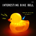 wonuu Bike Bell Squeeze Rubber Duck with Helmet for Cycling Car Dashboard Decorations Ducks Motorcycle Bicycle Accessories, Silver-Camouflage Green