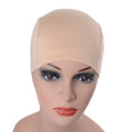 YANTAISIYU Bamboo Fiber Wig Cap Comfortable Elastic Wig Cap Wearing Under Wigs (Beige)