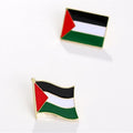 zhanghaoran 7 Pieces Palestine Flag Lapel Pin Set Palestinian Flag Pins Support Palestine Badge Hat Clothing Backpack