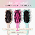 Bounce Curl Define EdgeLift Brush, 5-in-1 Tool for Effortlessly Defined Curls, Waves & Coils, Reduces Frizz - Tan