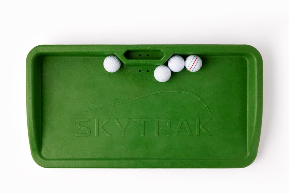 SkyTrak Golf Simulator Studio Pro Package Launch Monitor, Metal Protective Case, Enclosure, Simulator Software, Hitting Mat, Projector, Ball Tray - (Studio 10-10' W x 8'6" H x 5'4" D)