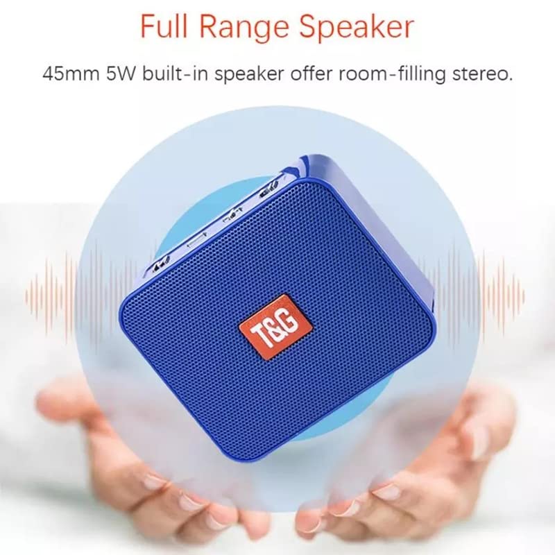 KENKUO Small Bluetooth Speaker Only 172g Light Weight, Handheld Pocket Size Mini Speaker, Built in FM Radio, Blue Tooth Speaker Wireless for iPhone, Trip, Room and More, Gift for Girls & Women, Pink