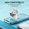 Wireless Earbuds, Bluetooth 5.3 Headphones Bass Stereo, Ear Buds with Noise Cancelling Mic LED Display, in Ear Earphones, for Laptop Pad Phones Sports Workout