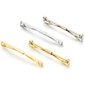 AnotherKiss Men's Silver Tone and Gold Tone Tie Collar Bar Pin Set - 4 Pcs