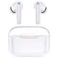 Auriculares inalámbricos, auriculares Bluetooth 5.3, sonido estéreo de alta fidelidad, auriculares internos impermeables con micrófono con cancelación de ruido para iPhone/Samsung/Android, entrenamiento deportivo, color blanco