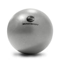 Pelota de ejercicios BODi Core para fortalecer el core, pelota de ejercicios pequeña de 8", liviana, duradera, inflable, equipo de entrenamiento para gimnasio en casa para yoga, pilates, fitness, pajita de inflado y tapón incluidos, color plateado