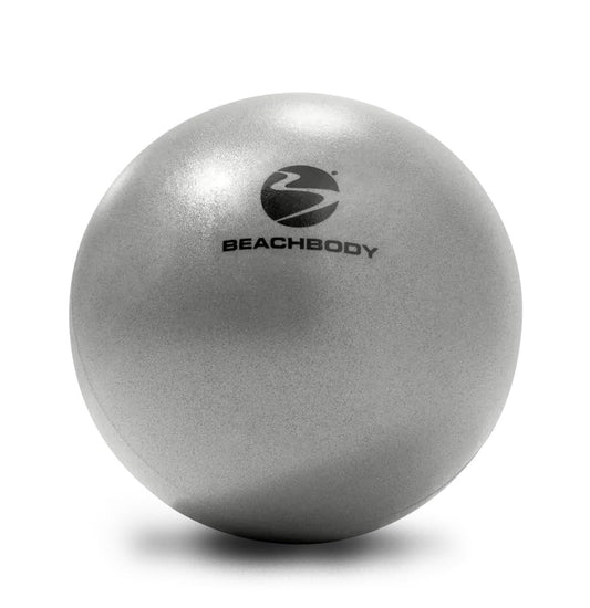 Pelota de ejercicios BODi Core para fortalecer el core, pelota de ejercicios pequeña de 8", liviana, duradera, inflable, equipo de entrenamiento para gimnasio en casa para yoga, pilates, fitness, pajita de inflado y tapón incluidos, color plateado