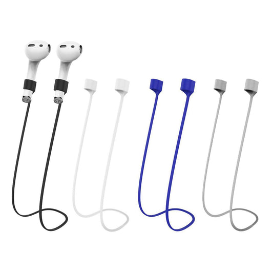 Correas magnéticas antipérdida para AirPods, cordón deportivo de silicona suave y colorido, cordón para el cuello