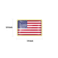 12/ Pack Metal American Flag Lapel Pins Bulk - USA United States Pins Patriotic Souvenir Badge For Memorial Veteran Day Patriotic Party