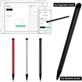 Lot de 2 stylets noirs pour écrans tactiles, stylet universel pour écran tactile, tous les appareils à écran tactile capacitif, stylet capacitif compatible pour iPad, Samsung Galaxy, smartphones à écran tactile