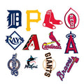 Baseball Team Fans Logo Stickers Major League Baseball All 30 Teams Collection Waterproof Vinyl Sticker Include Twins and Brewers for Hydro Flasks Laptops Water Bottle Skateboard 30 Pack