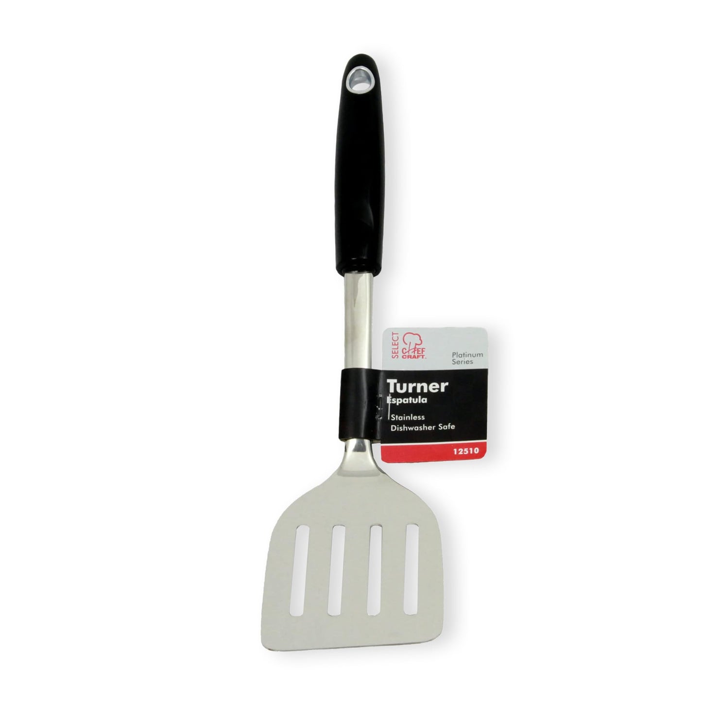 Chef Craft Heavy Duty Turner/Spatula, 13.5 Inch, Stainless Steel