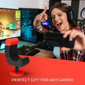 VELENTI Gamer Chair Phone Stand - Phone Holder for Smartphones, Kindles Up to 19 cm Tall - Fun Gaming Accessories for Gamers - Useful Gamer Gadgets - Lovely Birthday Gift for Gamers