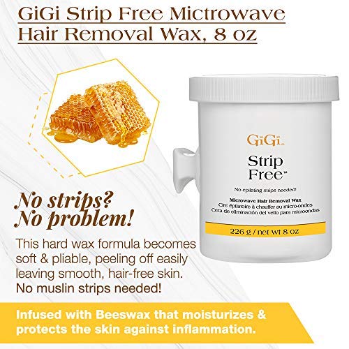 Cire dépilatoire sans bandelettes pour micro-ondes GiGi Strip Free, 227 g