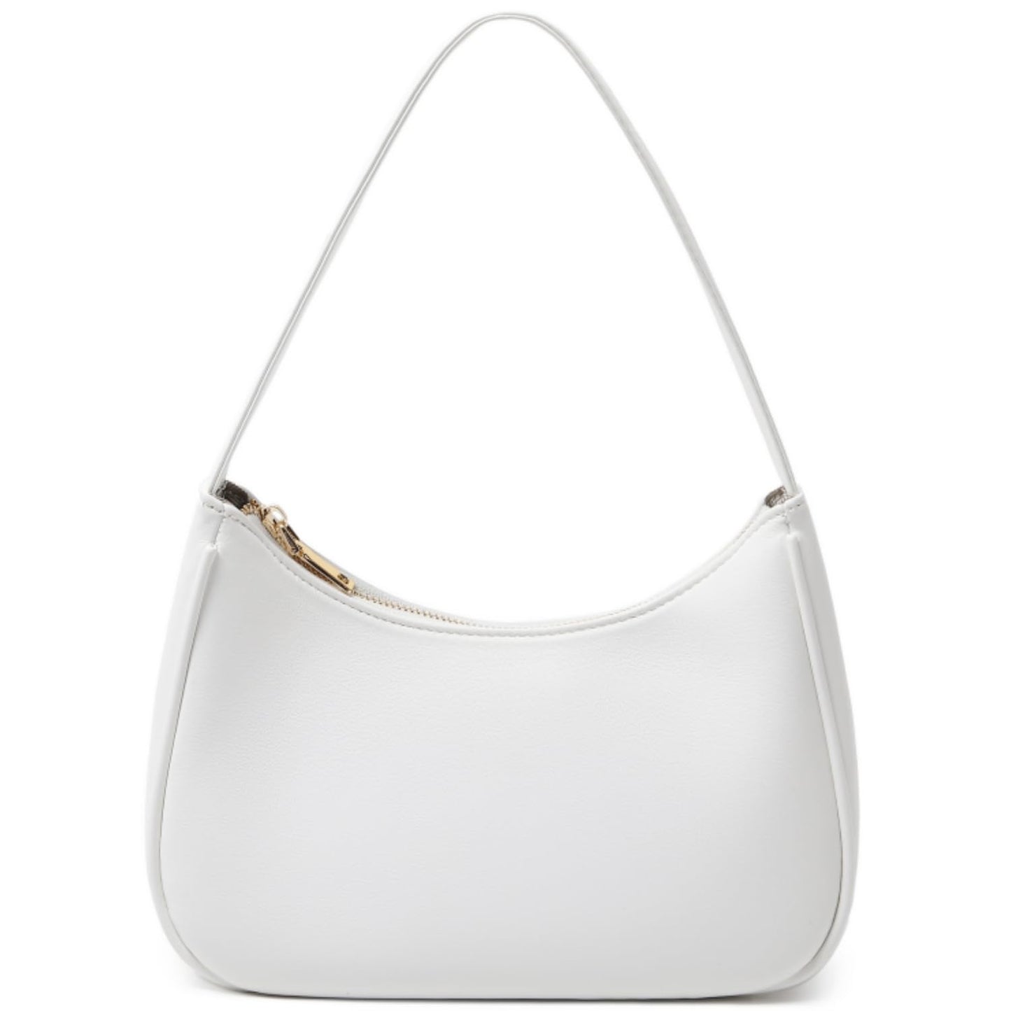 Sacs à bandoulière pour femmes, joli sac à main fourre-tout Hobo Mini pochette avec fermeture à glissière (blanc)