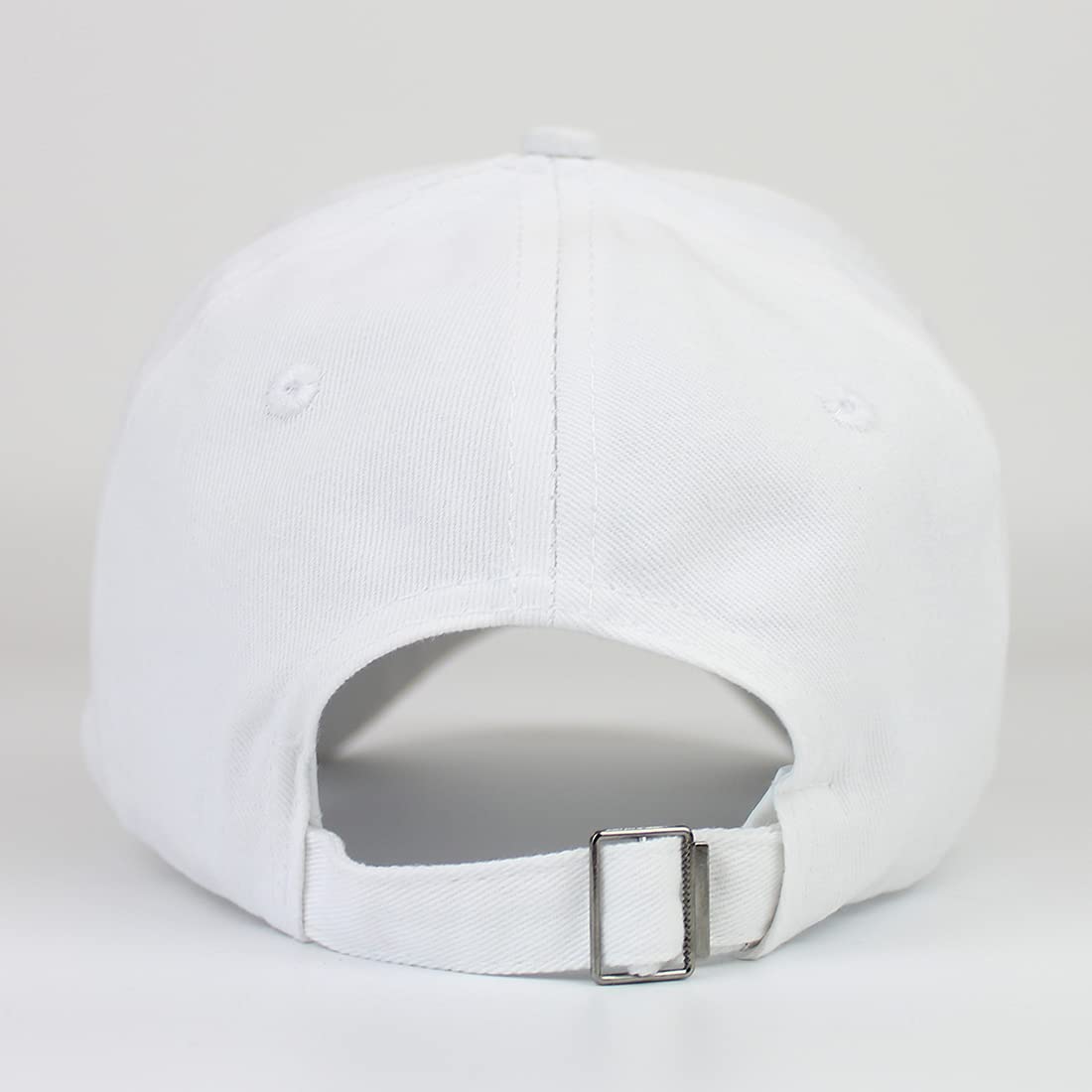 Gudessly Casquette de baseball ajustable en coton et denim avec strass pour femme (A-Crown Blanc)