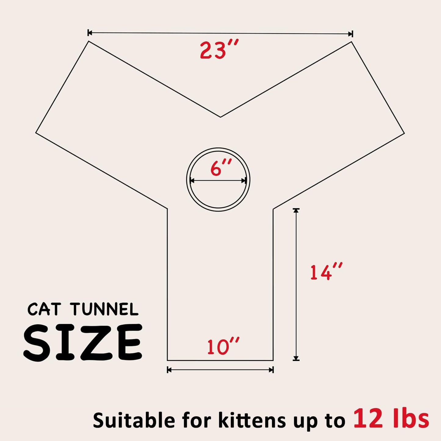 Juguetes de tubo de túnel para gatos, plegables en 3 direcciones, túneles para gatos de interior, juguete de bola para mirar con agujero para gatos, cachorros, gatitos, conejos