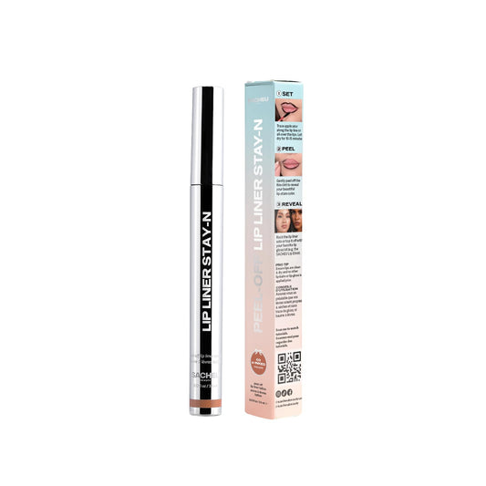 Sacheu Lip Liner Stay-N - Peel Off Lip Liner Tattoo, Peel Off Lip Stain, Long Lasting Lip Stain Peel Off, Infused with Hyaluronic Acid & Vitamin E, For All Skin Types, p-INKED