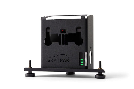 SkyTrak Golf Simulator Studio Pro Package Launch Monitor, Metal Protective Case, Enclosure, Simulator Software, Hitting Mat, Projector, Ball Tray - (Studio 10-10' W x 8'6" H x 5'4" D)