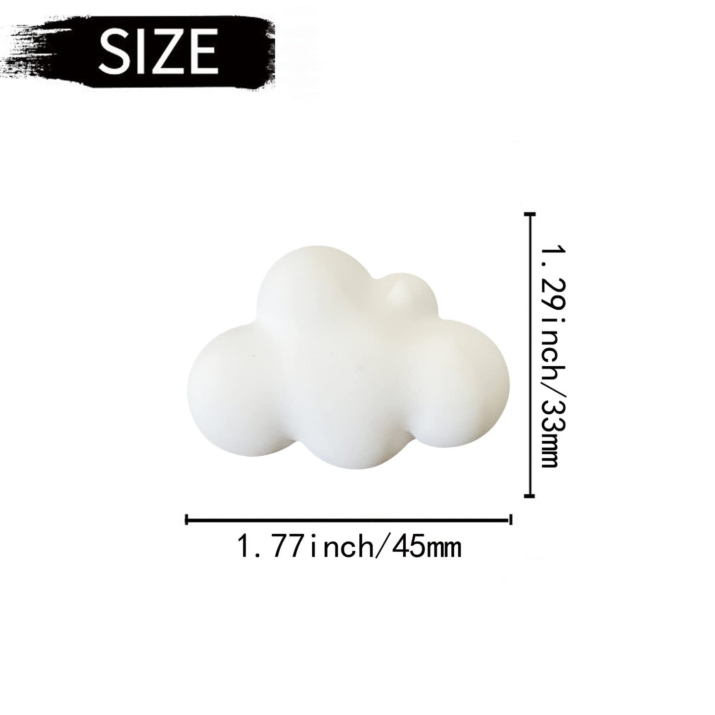 4 Pcs Cloud Air Vent Clips, Cute Cloud Car Air Fresheners Vents Clips Funny Car Diffuser Vent Clips Car Interior Decor Charm Cute Car Accessories Car Decoration for Women