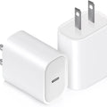 USB C Charger Block 20W, Ocupwei PD 3.0 Fast Charging Wall Charger USBC Power Adapter Type C Brick Cube for iPhone 16/16Pro/16Pro Max/16Plus/15/14/13/12/11, iPad, Samsung, Google[2 Pack]