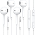 2 Pack for Apple Earbuds Wired, [MFi Certified] 3.5mm Headphones with Microphone Volume Control HiFi Stereo for iPhone/iPad/Kindle/Weather Radio [2 Pack]