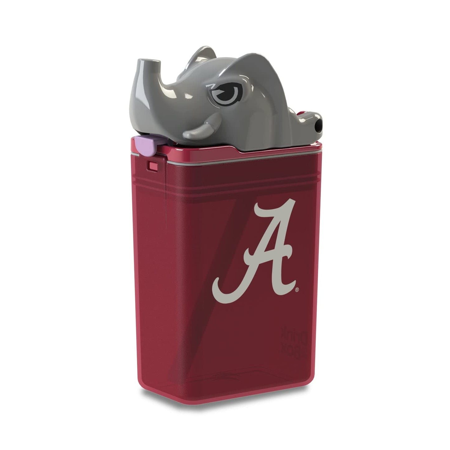 Bouteille d'eau réutilisable FUNTOPS | Bouteille de sport sous licence officielle NCAA | Sans BPA | Passe au lave-vaisselle | Mascotte Big Al de l'Université d'Alabama | NCAA sous licence officielle - 8 oz