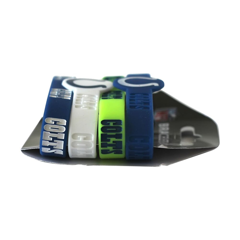 Juego de 4 pulseras de silicona unisex de Amico International, colores del equipo, talla única EE. UU.