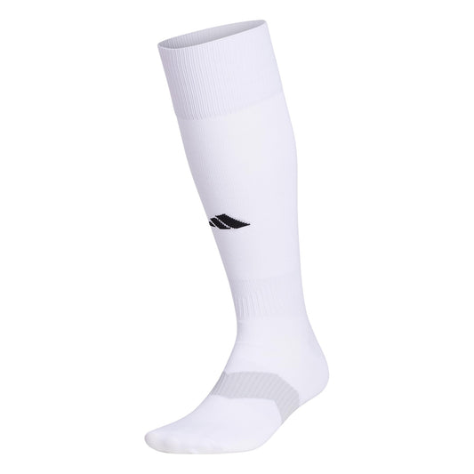 Chaussettes de football unisexes adidas Metro 6 (1 paire), blanc/gris clair/noir, taille M